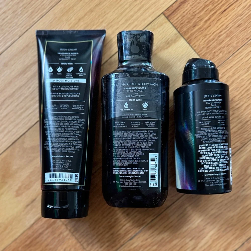 Bath & Body Works To The Moon Set - Black and Gold